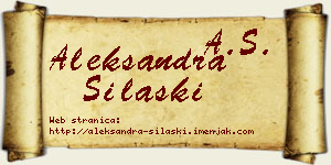 Aleksandra Silaški vizit kartica